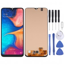 OLED Material LCD Screen and Digitizer Full Assembly for Samsung Galaxy A20 SM-A205