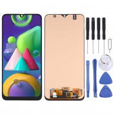 OLED Material LCD Screen and Digitizer Full Assembly for Samsung Galaxy M21 SM-M215