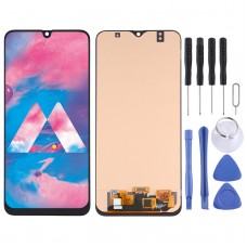 OLED Material LCD Screen and Digitizer Full Assembly for Samsung Galaxy M30 SM-M305