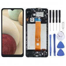 Original LCD Screen and Digitizer Full Assembly with Frame for Samsung Galaxy A12 SM-A125F