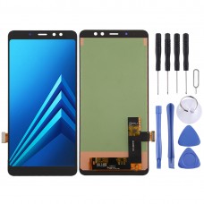 Incell LCD ეკრანი და Digitizer სრული ასამბლეის Galaxy A8 + (2018) SM-A730F (შავი)