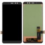 Incell LCD képernyő és digitalizáló teljes összeszerelés Galaxy A8 + (2018) SM-A730F (fekete)