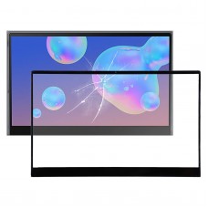Přední obrazovka vnější sklo čočky pro Samsung Galaxy Book S SM-W767 (černá)
