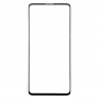 10 PCS delantero de la pantalla externa lente de cristal para Samsung Galaxy A51 (negro)