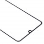 10 PCS Frontscheibe Äußere Glasobjektiv für Samsung Galaxy A31 (schwarz)