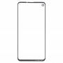 10 ks přední obrazovky vnější skleněné čočky pro Samsung Galaxy A8S (černá)