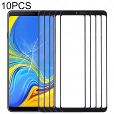 10 PCS Front Screen Outer Glass Lens for Samsung Galaxy A9 (2018) / A9s (Black)