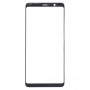 10 PCS anteriore dello schermo esterno obiettivo di vetro per Samsung Galaxy A8 Stella (A9 Stella) (nero)