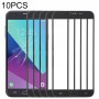 10 PCS Ecran avant Verre extérieure pour Samsung Galaxy J7 V / J727V / J727P (Noir)