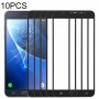 10 PCS Передний экран Outer стекло объектива для Samsung Galaxy J7 (2016), J710F, J710FN, J710M / МН, J7108 (черный)