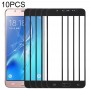 10 PCS Передний экран Outer стекло объектива для Samsung Galaxy J5 (2016) / J510FN / J510F / J510G / J510Y / J510M (черный)
