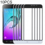10 PCS Передний экран Outer стекло объектива для Samsung Galaxy J3 (2016) / J320FN / J320F / J320G / J320M / J320A / J320V / J320P (белый)