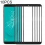 10 PCS anteriore dello schermo esterno obiettivo di vetro per Samsung Galaxy J6, J600F / DS, J600G / DS (Nero)