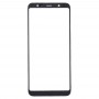 10 PCS delantero de la pantalla externa lente de cristal para Samsung Galaxy A6 + (2018) / A605 (negro)