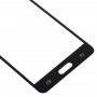10 db elülső képernyő Külső üveglencse a Samsung Galaxy J3 Pro / J3110 (fekete) számára