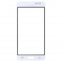 10 PCS Frontscheibe Äußere Glasobjektiv für Samsung Galaxy J3 Pro / J3110 (weiß)