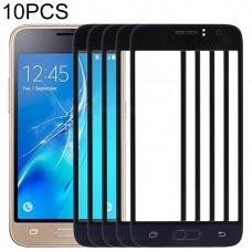 10 PCS Front Screen Outer Glass Lens for Samsung Galaxy J1 (2016) / J120(Black)