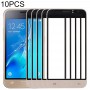 10 PCS Front Screen Outer Glass Lens for Samsung Galaxy J1 (2016) / J120(Gold)