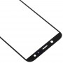 10 PCS delantero de la pantalla externa lente de cristal para Samsung Galaxy A6 (2018) (negro)