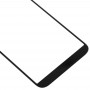 10 PCS delantero de la pantalla externa lente de cristal para Samsung Galaxy A6 (2018) (negro)