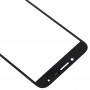 10 PCS delantero de la pantalla externa lente de cristal para Samsung Galaxy J4 (2018) (negro)
