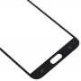 10 db elülső képernyő Külső üveglencse a Samsung Galaxy J4 (2018) számára (fekete)