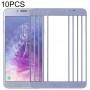 10 PCS Front Screen Outer Glass Lens for Samsung Galaxy J4 (2018)(Blue)