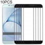 10 PCS anteriore dello schermo esterno obiettivo di vetro per Samsung Galaxy A8 (2016) / A810 (Nero)