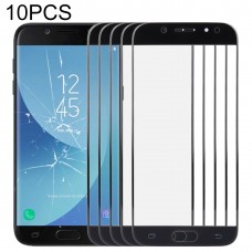10 PCS Передний экран Outer стекло объектива для Samsung Galaxy J5 (2017) / J530 (черный)