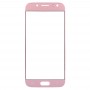 10 PCS anteriore dello schermo esterno obiettivo di vetro per Samsung Galaxy J5 (2017) / J530 (oro rosa)