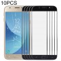 10 PCS Front Screen Outer Glass Lens for Samsung Galaxy J3 (2017) / J330(Black)