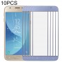 10 PCS Front Screen Outer Glass Lens for Samsung Galaxy J3 (2017) / J330(Blue)