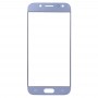 10 PCS delantero de la pantalla externa lente de cristal para Samsung Galaxy J3 (2017) / J330 (azul)