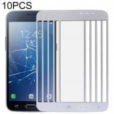10 PCS Передний экран Outer стекло объектива для Samsung Galaxy J2 (2016) / J210 (серебро) 