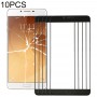 10 PCS Front Screen Outer Glass Lens for Samsung Galaxy C9 Pro / C900(Black)