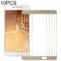 10 PCS Frontscheibe Äußere Glasobjektiv für Samsung Galaxy C9 Pro / C900 (Gold)