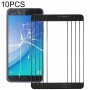10 PCS წინა ეკრანის გარე მინის ობიექტივი Samsung Galaxy C7 Pro / C701 (შავი)