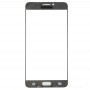 10 PCS Frontscheibe Äußere Glasobjektiv für Samsung Galaxy C7 Pro / C701 (Schwarz)