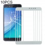 10 ks Přední Screen Skleněná čočka pro Samsung Galaxy C7 Pro / C701 (bílý)