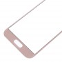10 PCS delantero de la pantalla externa lente de cristal para Samsung Galaxy A7 (2017) / A720 (rosa)