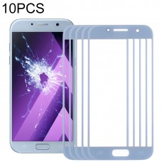 10 PCS前端屏幕外玻璃透镜三星Galaxy A7（2017）/ A720（蓝色）