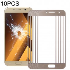 10 PCS Front Screen Outer Glass Lens for Samsung Galaxy A3 (2017) / A320(Gold)