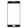 10 PCS delantero de la pantalla externa lente de cristal para Samsung Galaxy C5 (negro)
