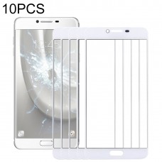 10 PCS Передній екран Outer скло об'єктива для Samsung Galaxy C5 (білий)