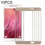 10 PCS Front Screen Outer Glass Lens for Samsung Galaxy C7(Gold)