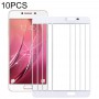 10 PCS Front Screen Outer Glass Lens for Samsung Galaxy C7(White)