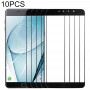 10 PCS delantero de la pantalla externa lente de cristal para Samsung Galaxy A9 (2016) / A900 (negro)