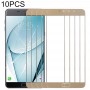 10 PCS Передній екран Outer скло об'єктива для Samsung Galaxy A9 (2016) / A900 (Gold)