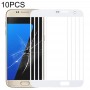 10 PCS anteriore dello schermo esterno obiettivo di vetro per Samsung Galaxy S7 / G930 (Bianco)