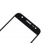 10 ks přední obrazovky vnější skleněné čočky pro Samsung Galaxy J7 / J700 (černá)